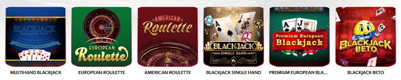 Betista Casino Tischspiele