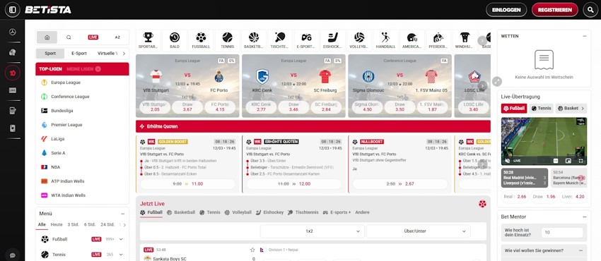 Betista Sportwetten Schweiz