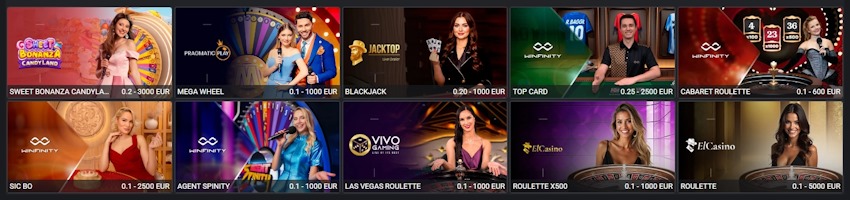 BetLabel kaszinó élő játékok