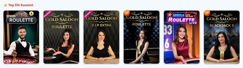Casino Infinity élő játékok