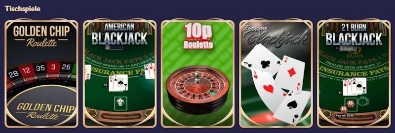 Diva Spin Casino Tischspiele