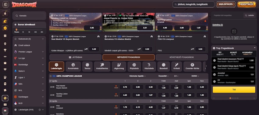 Dragonia sportfogadás Magyarországon