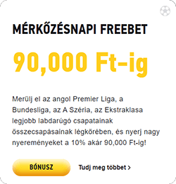 FEZbet mérkőzésnapi Free Bet
