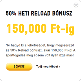 FEZbet heti reload bónusz