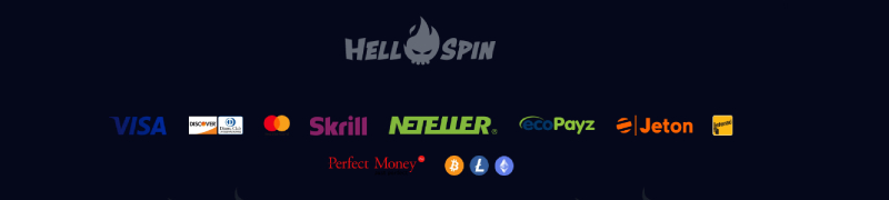 Hell Spin kaszinó fizetési módok