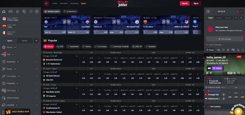 Jettbet sportfogadás