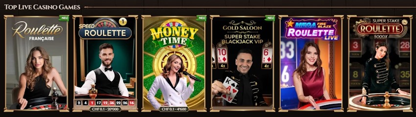 Lanista Casino Live-Spiele