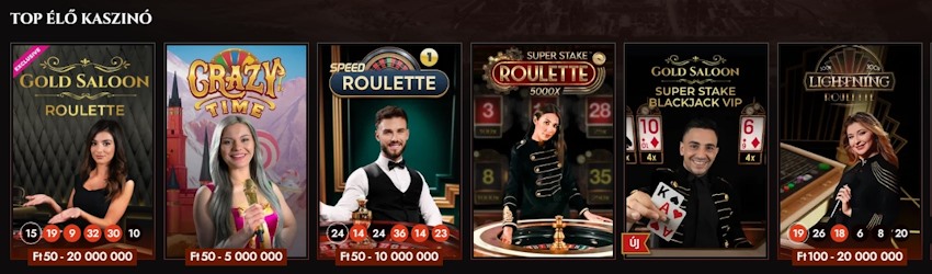 Legiano kaszinó élő játékok