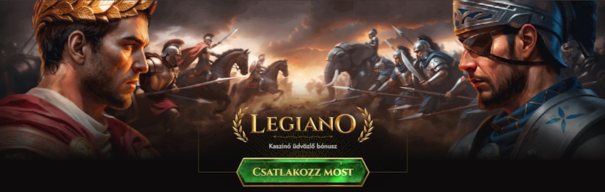 Legiano kaszinó üdvözlő bónusz