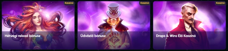 NovaJackpot kaszinó egyéb bónuszok