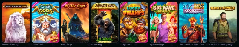 NovaJackpot casino játékok