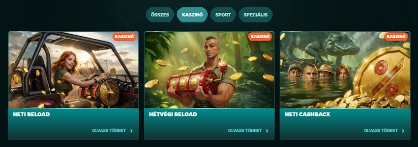 Playio kaszinó bónuszok