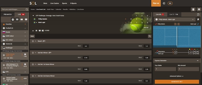 Sol élő sportfogadás