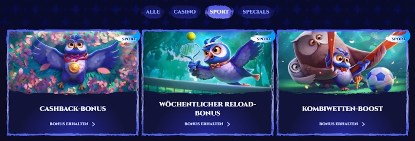 Spinight Sportwetten Bonusse