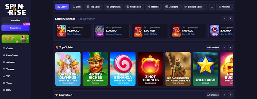 Spinrise Casino Schweiz