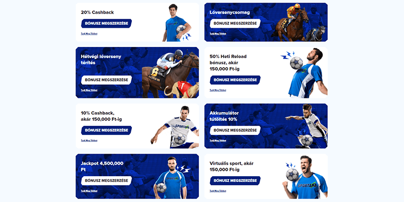 Sportaza sportfogadás promóciók
