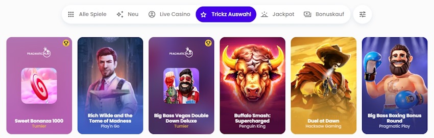 Trickz Casino Spielautomaten Spiele