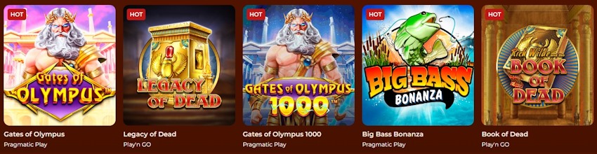 Vegazone Casino Slot-Spiele