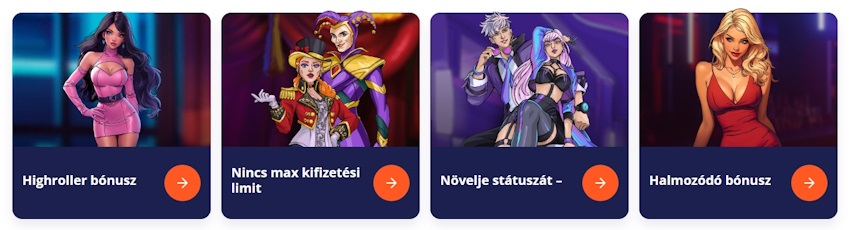 Vulkan Vegas kaszinó bónuszok