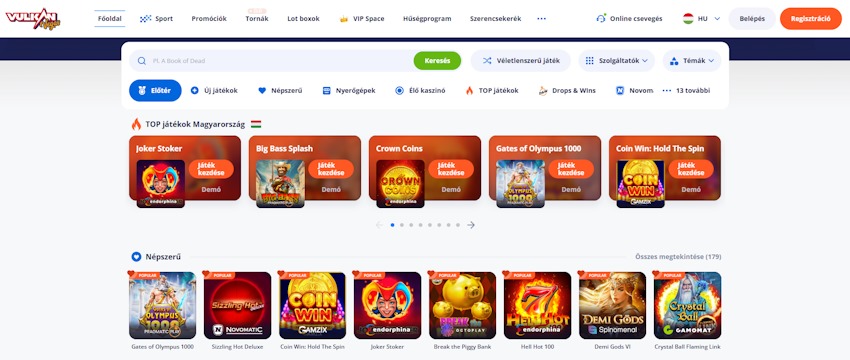 Vulkan Vegas Casino Magyarország