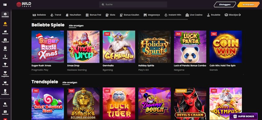 Wild Tokyo Casino Schweiz