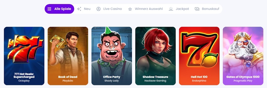 Winnerz Casino Spielautomaten Spiele