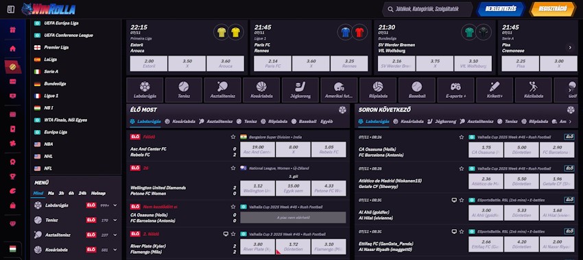 Win Rolla sportfogadás Magyarországon