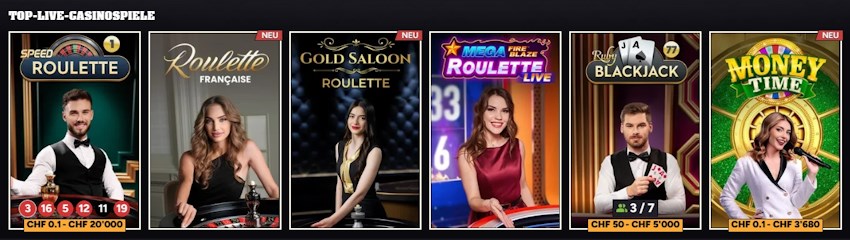 Wintino Casino Live Spiele