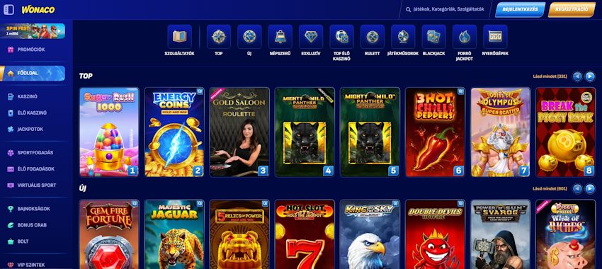 legjobb online casino Újratervezést kap